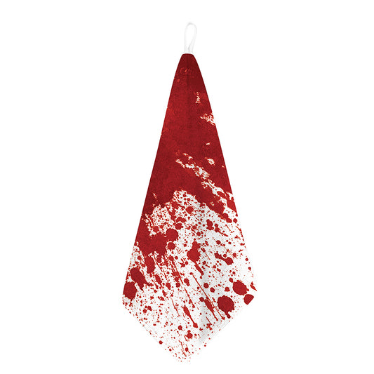 Red Blood Stains Print Hand Towel