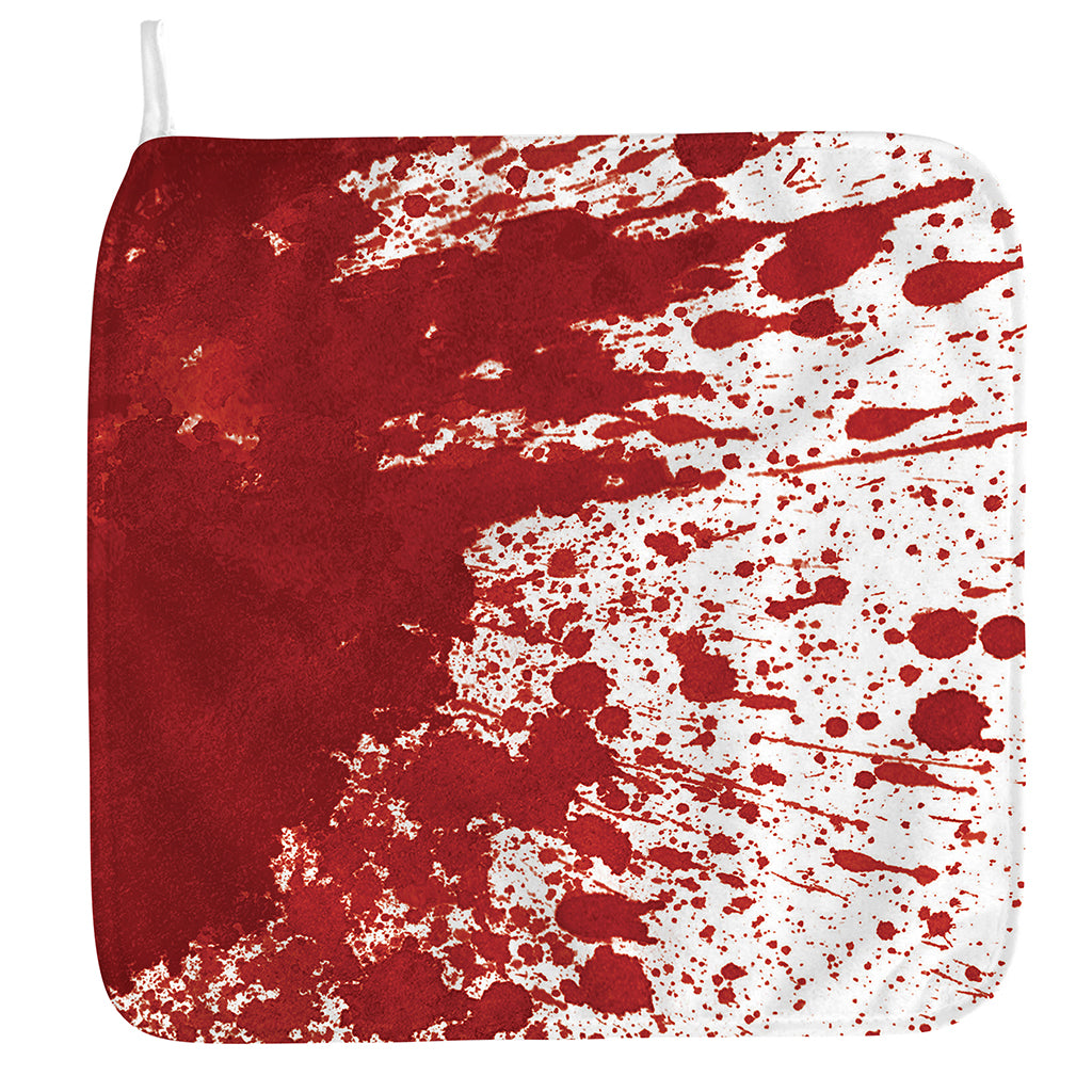 Red Blood Stains Print Hand Towel