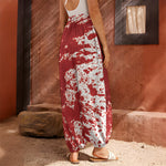 Red Blood Stains Print Harem Pants