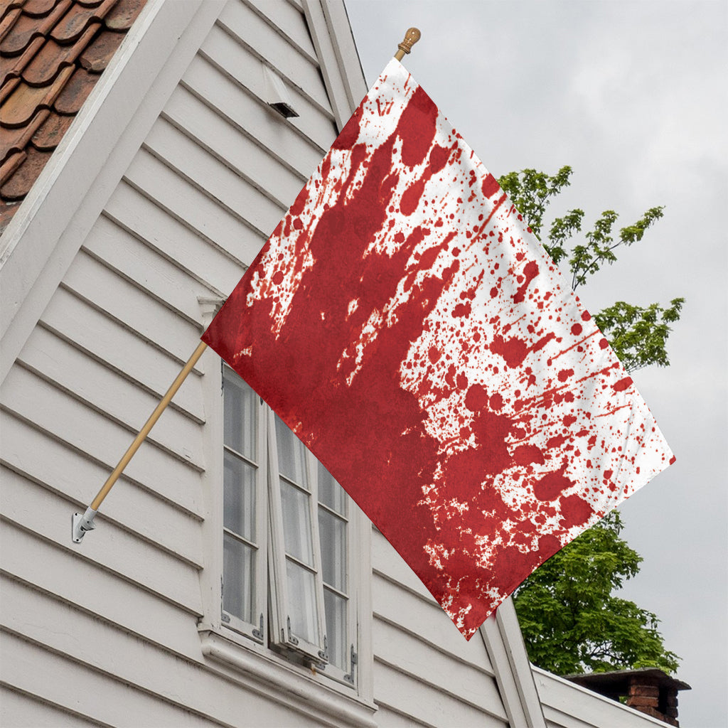 Red Blood Stains Print House Flag