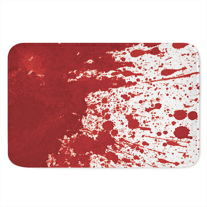 Red Blood Stains Print Indoor Door Mat