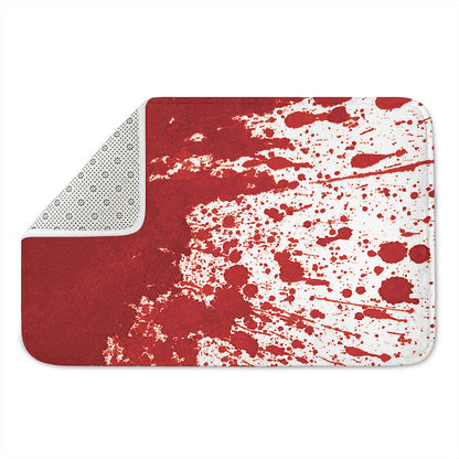 Red Blood Stains Print Indoor Door Mat