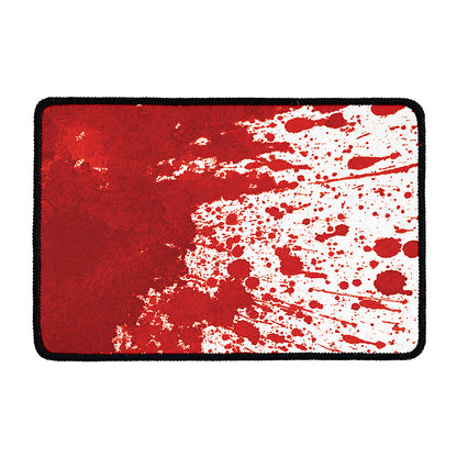 Red Blood Stains Print Kitchen Mat