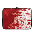 Red Blood Stains Print Laptop Sleeve