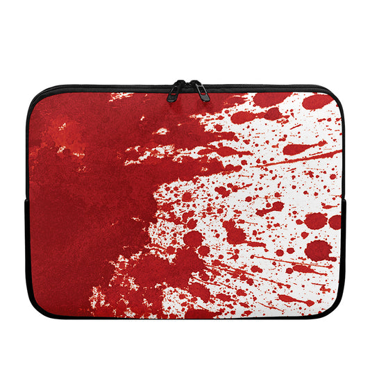 Red Blood Stains Print Laptop Sleeve