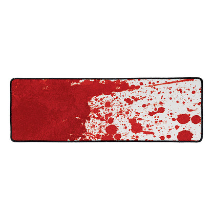 Red Blood Stains Print Long Kitchen Mat