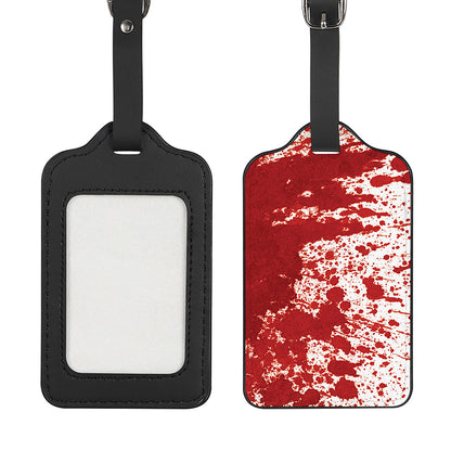 Red Blood Stains Print Luggage Tag