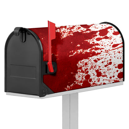 Red Blood Stains Print Mailbox Cover