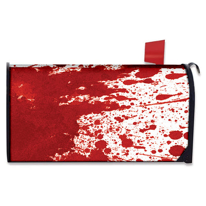Red Blood Stains Print Mailbox Cover