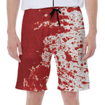 Red Blood Stains Print Men's Beach Shorts