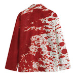 Red Blood Stains Print Men's Blazer