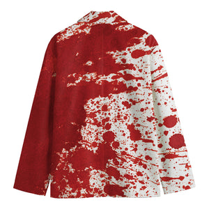 Red Blood Stains Print Men's Blazer