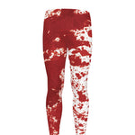 Red Blood Stains Print Men's leggings