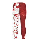 Red Blood Stains Print Men's leggings