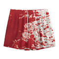 Red Blood Stains Print Mesh Shorts