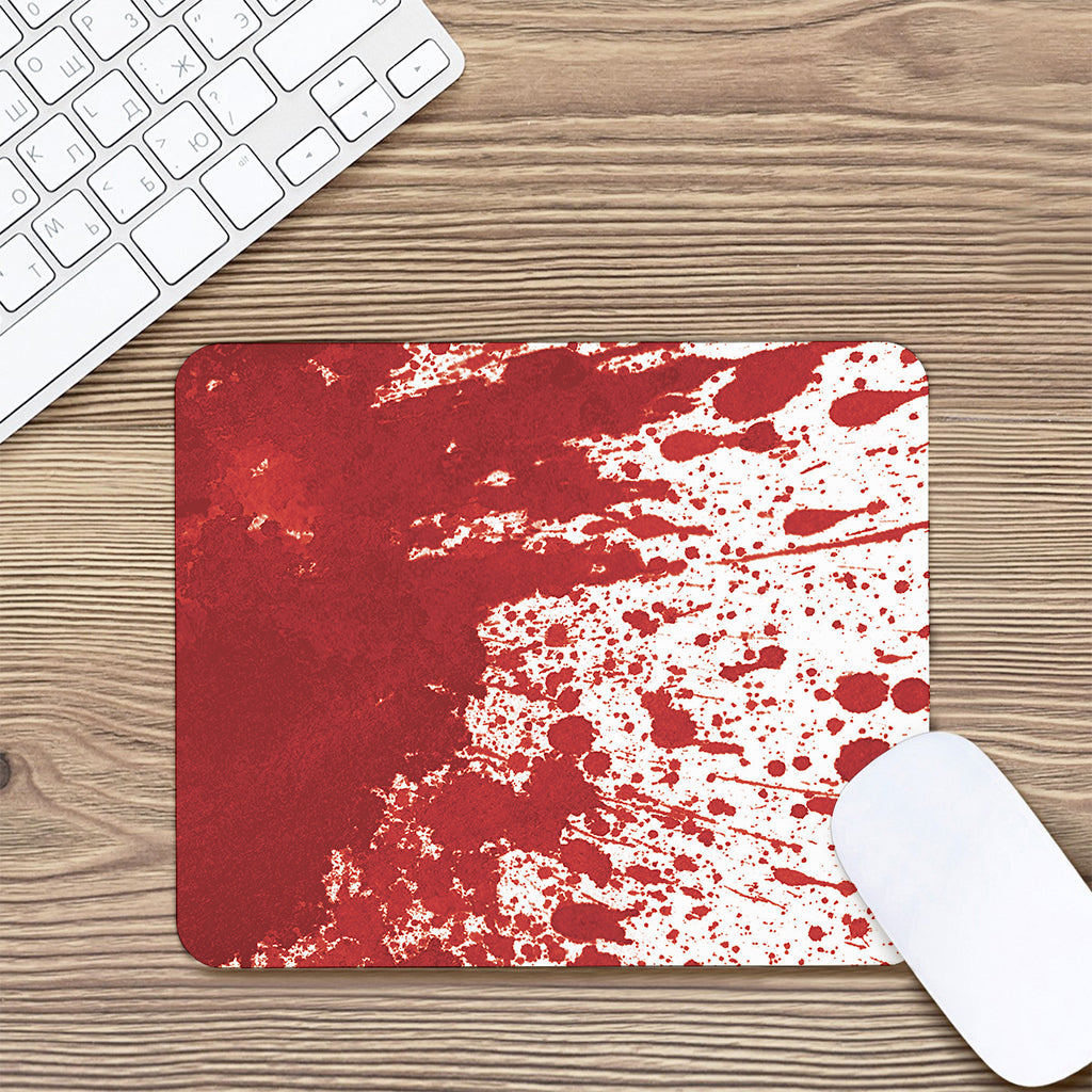 Red Blood Stains Print Mouse Pad