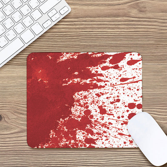 Red Blood Stains Print Mouse Pad