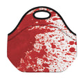 Red Blood Stains Print Neoprene Lunch Bag