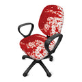 Red Blood Stains Print Office Chair Cover