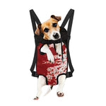 Red Blood Stains Print Pet Carrier Backpack