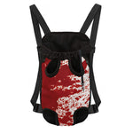 Red Blood Stains Print Pet Carrier Backpack
