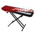 Red Blood Stains Print Piano Keyboard Cover