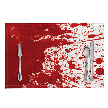 Red Blood Stains Print Placemat