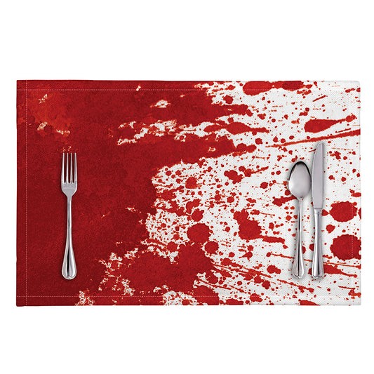 Red Blood Stains Print Placemat