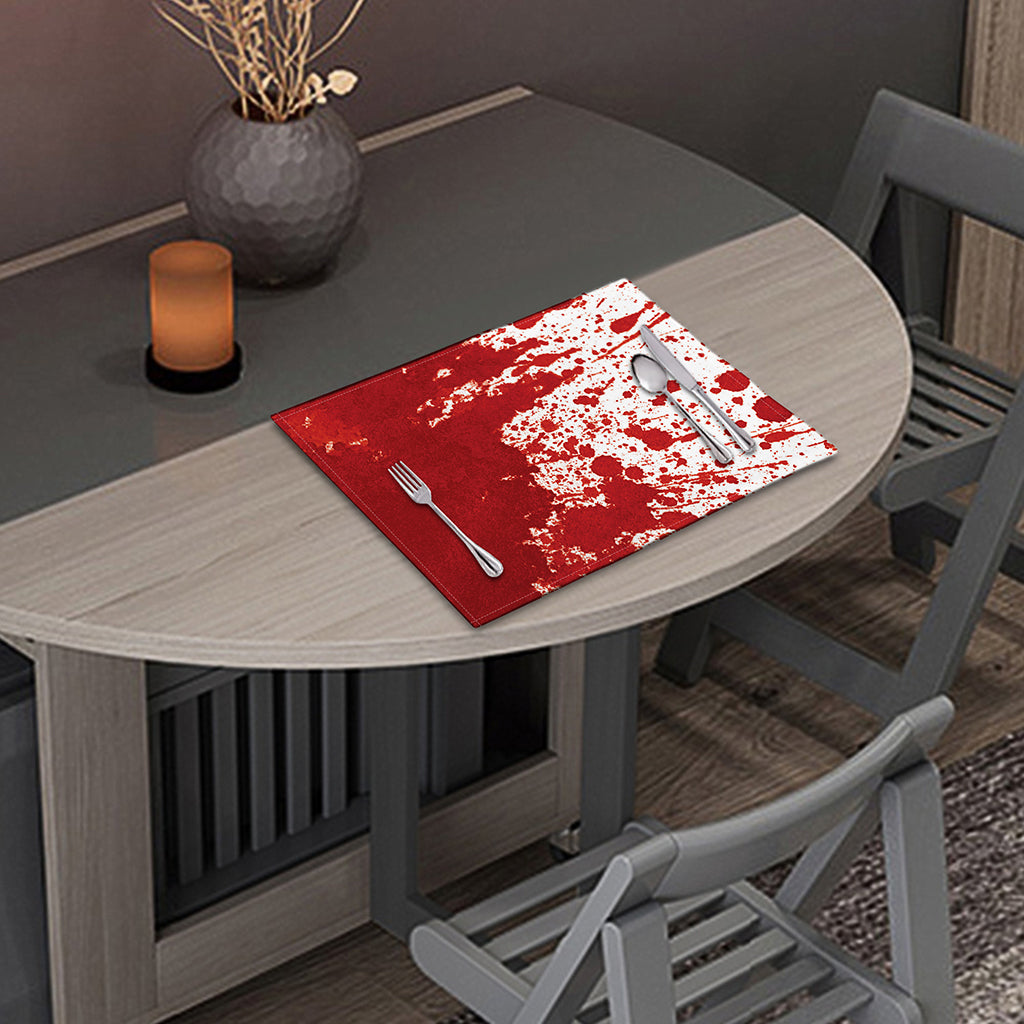 Red Blood Stains Print Placemat