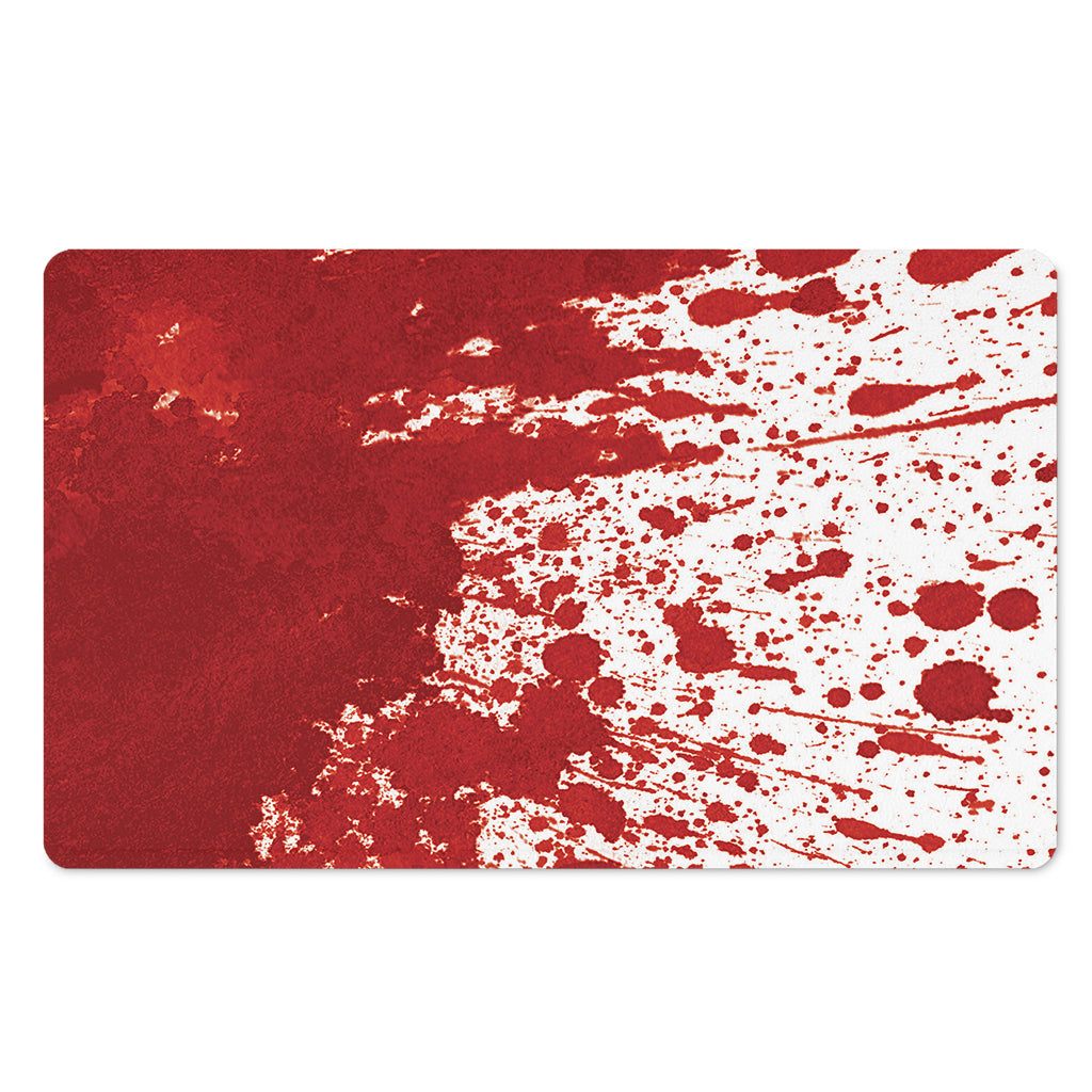 Red Blood Stains Print Polyester Doormat