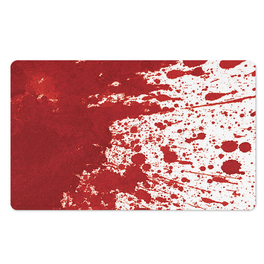 Red Blood Stains Print Polyester Doormat