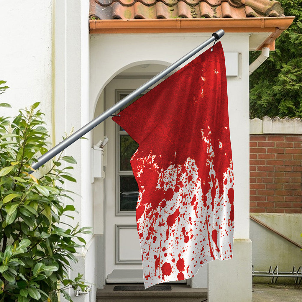 Red Blood Stains Print Polyester Flag