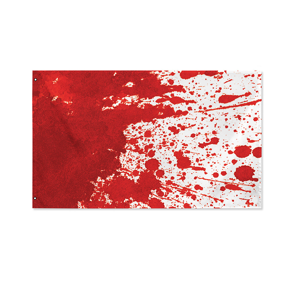 Red Blood Stains Print Polyester Flag