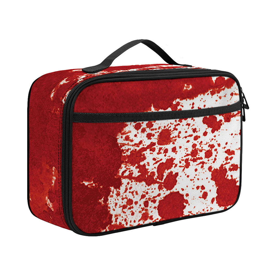 Red Blood Stains Print Portable Lunch Bag