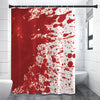 Red Blood Stains Print Premium Shower Curtain