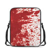 Red Blood Stains Print Rectangular Crossbody Bag