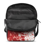 Red Blood Stains Print Rectangular Crossbody Bag