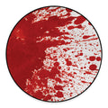 Red Blood Stains Print Round Floor Mat