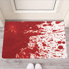 Red Blood Stains Print Rubber Doormat