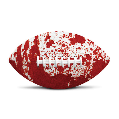 Red Blood Stains Print Rugby Ball