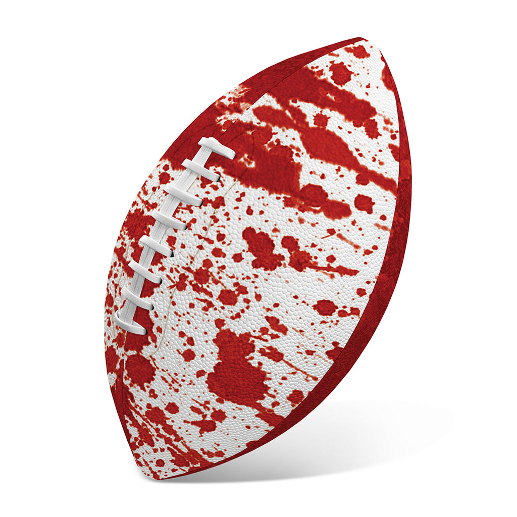 Red Blood Stains Print Rugby Ball