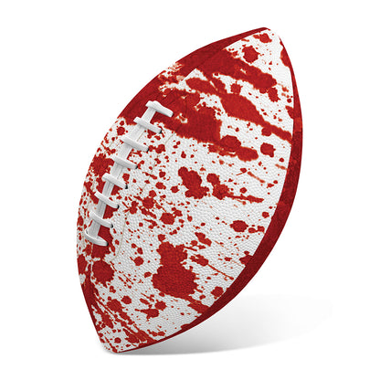 Red Blood Stains Print Rugby Ball
