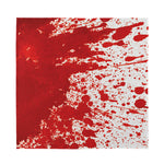 Red Blood Stains Print Silk Bandana