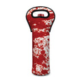 Red Blood Stains Print Single Neoprene Wine Tote