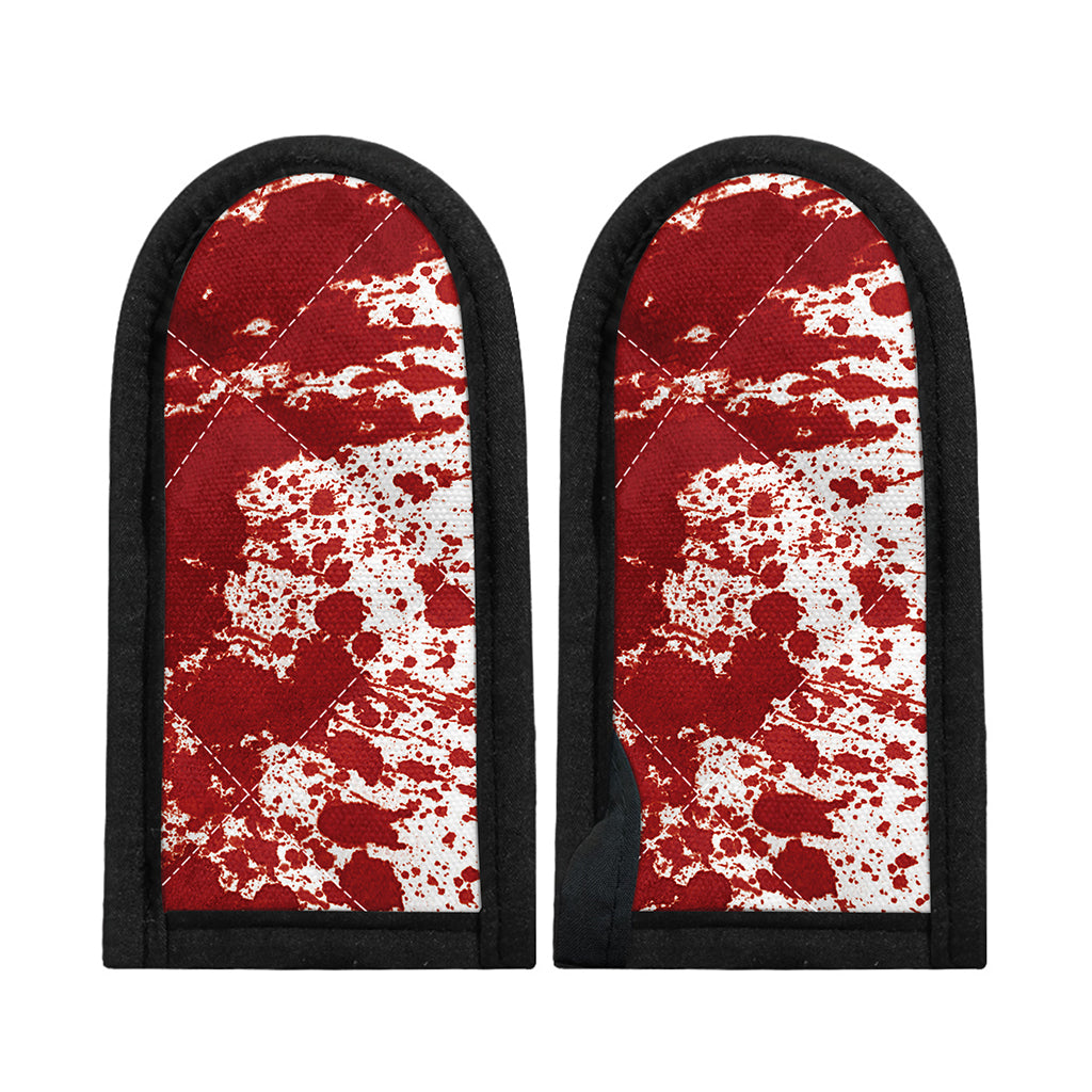 Red Blood Stains Print Skillet Handle Cover