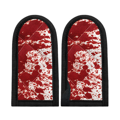 Red Blood Stains Print Skillet Handle Cover