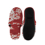 Red Blood Stains Print Slippers