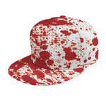 Red Blood Stains Print Snapback Cap