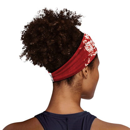 Red Blood Stains Print Sports Headband
