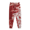 Red Blood Stains Print Sweatpants